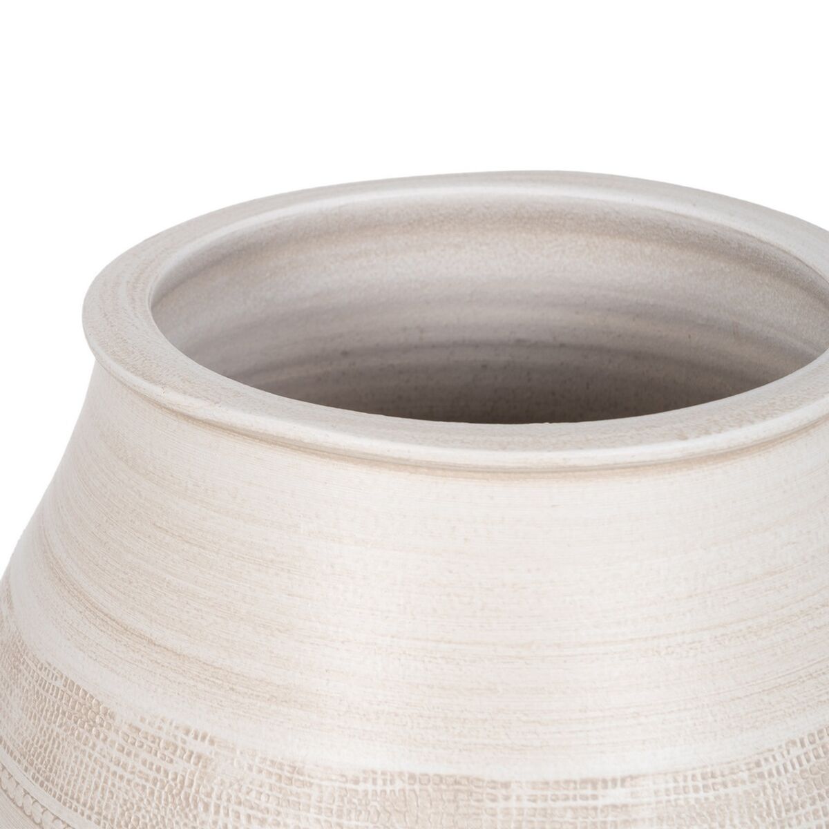 Vaso Crema Ceramica 30 x 30 x 40 cm