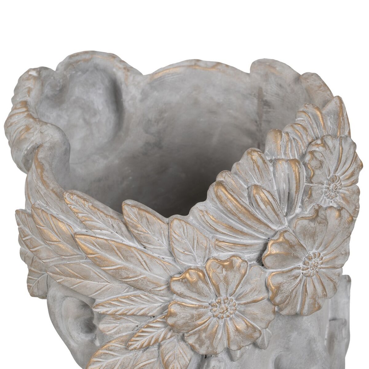 Vaso Grigio Cemento Viso 27 x 22 x 31 cm