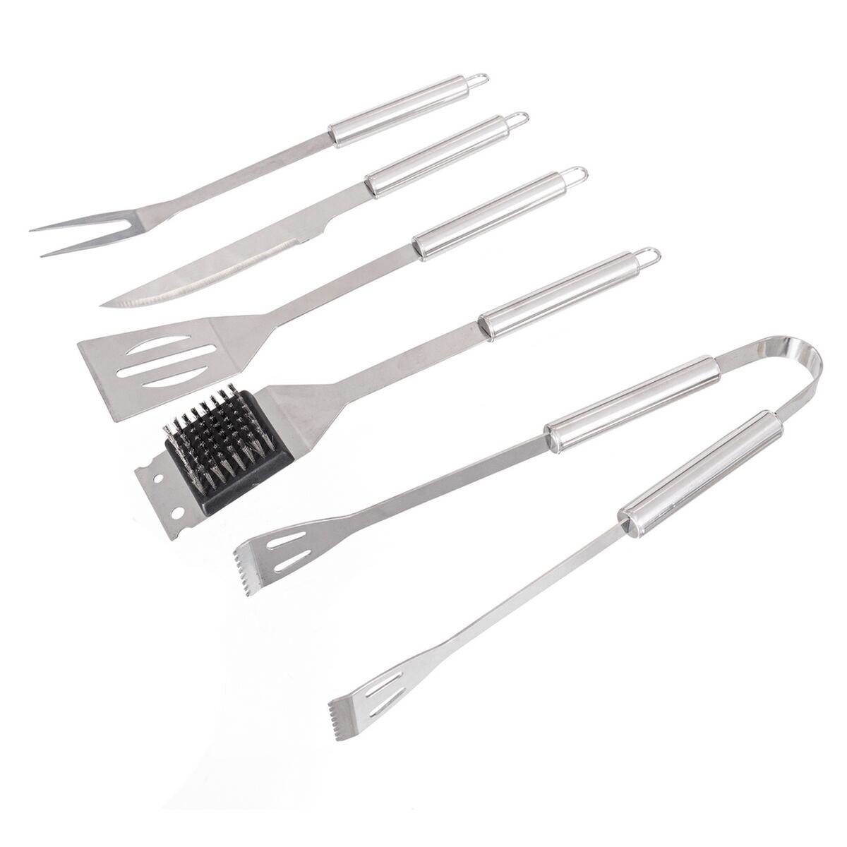 Kit di Utensili per Barbecue con Custodia Acciaio inossidabile 37 x 16 x 8 cm