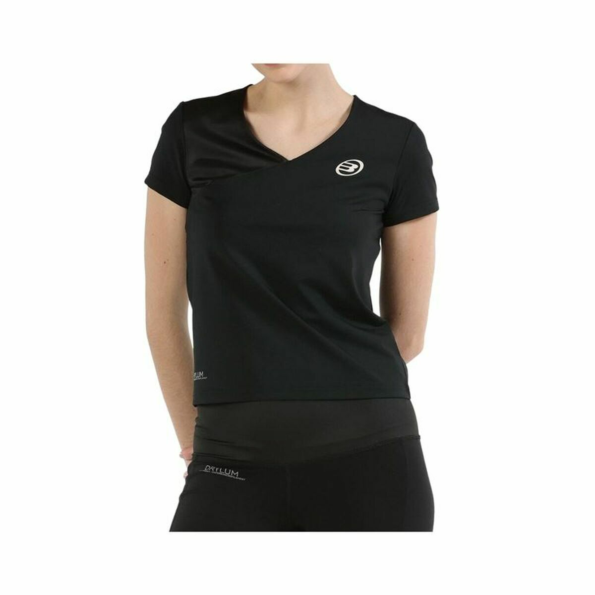 Maglia a Maniche Corte Donna Bullpadel Pital Nero