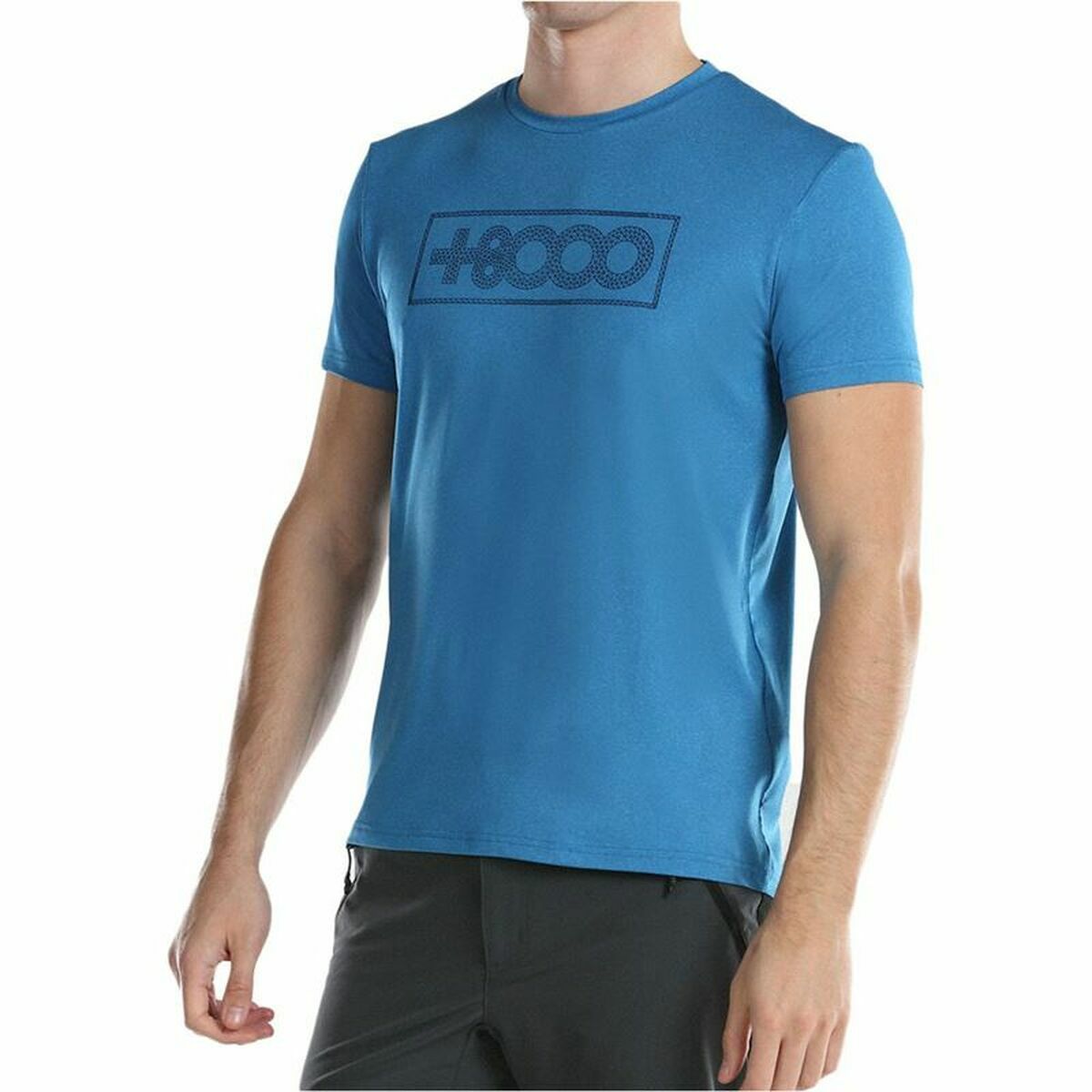 Maglia a Maniche Corte Uomo +8000 Uyuni Azzurro Indaco