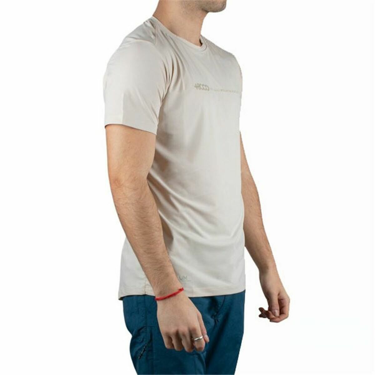 Maglia a Maniche Corte Uomo +8000 Uvero Beige