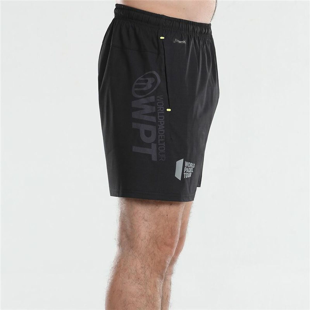 Pantaloni Corti Sportivi da Uomo Bullpadel Lunes Padel Nero