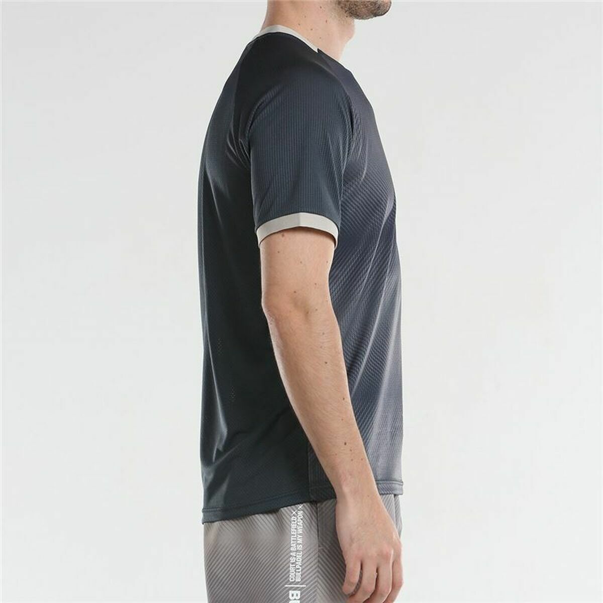 Maglia a Maniche Corte Uomo Bullpadel Actua  Grigio