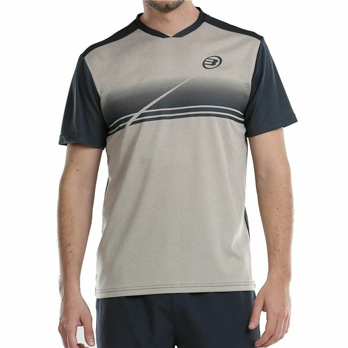 Maglia a Maniche Corte Uomo Bullpadel Creswell Grigio