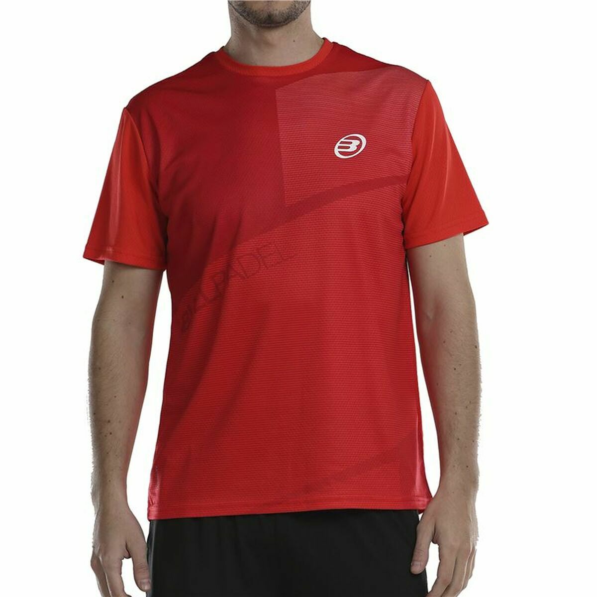 Maglia a Maniche Corte Uomo Bullpadel Afile Rosso