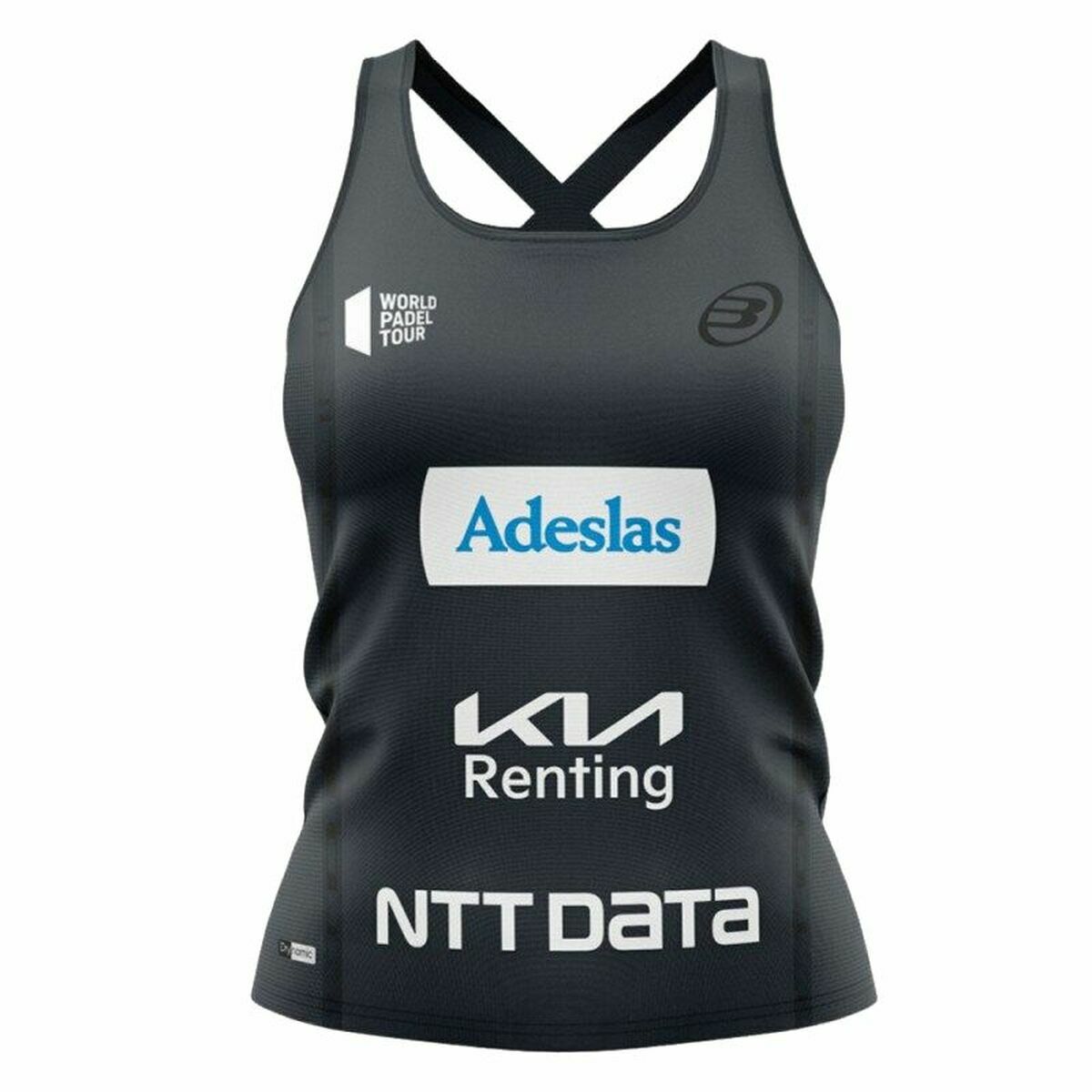 Maglia Smanicata da Donna Bullpadel Orlas Gemma Triay  Padel Nero