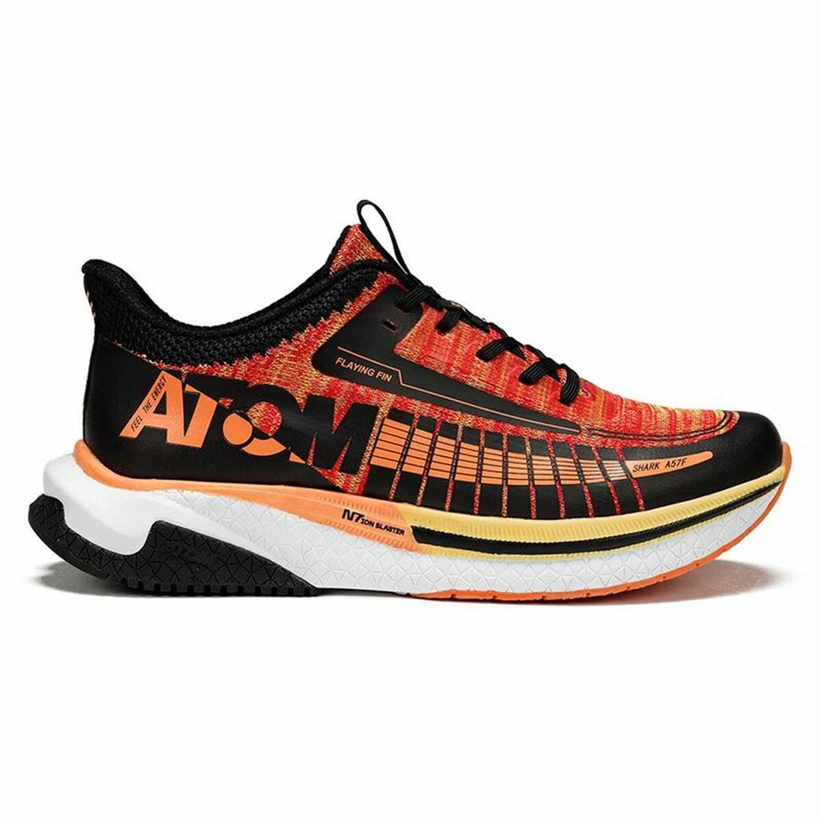 Scarpe da Running per Adulti Atom AT130 Arancio Nero Uomo