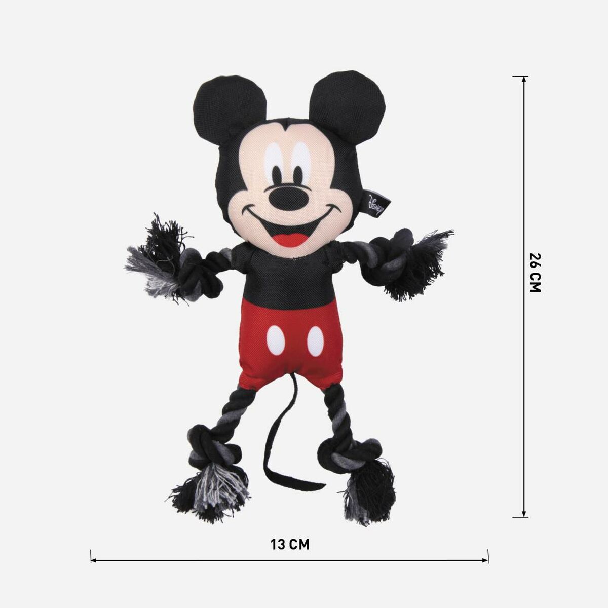 Giocattoli per cani Mickey Mouse Nero