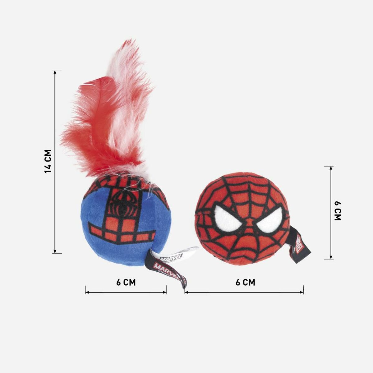 Giocattolo per gatti Spider-Man Rosso PET