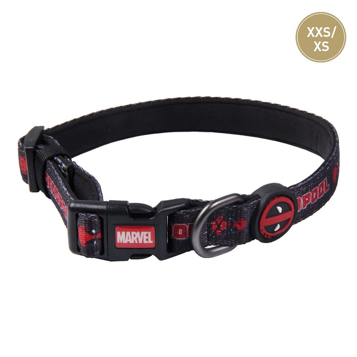 Collare per Cani Deadpool XXS/XS Nero