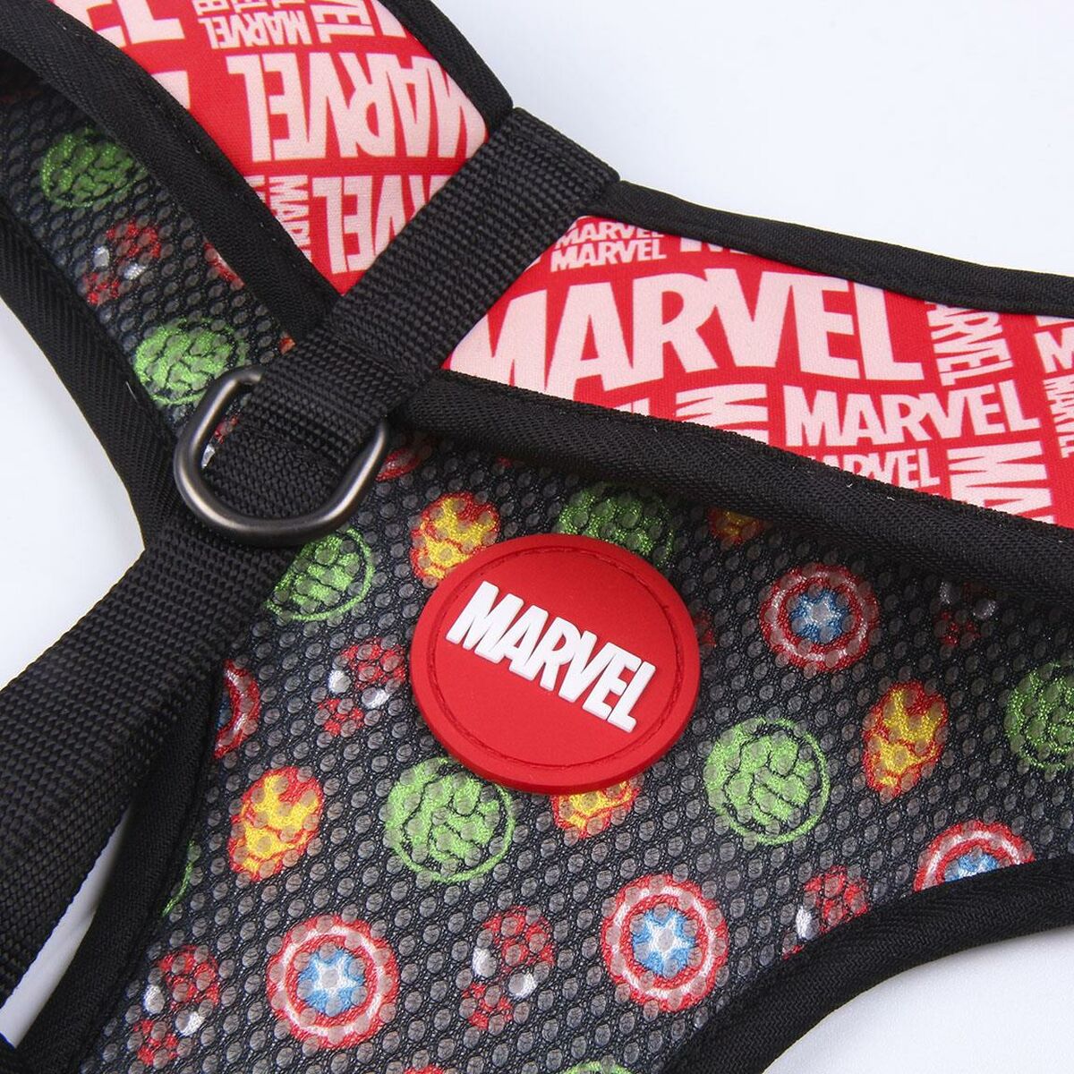 Imbracatura per Cani Marvel Reversibile S/M Rosso