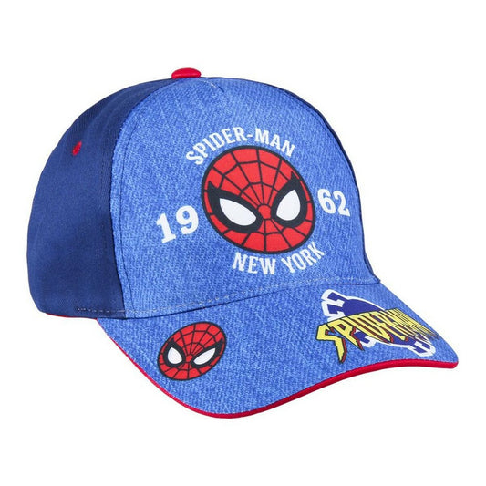 Cappellino per Bambini Spider-Man Azzurro (53 cm)