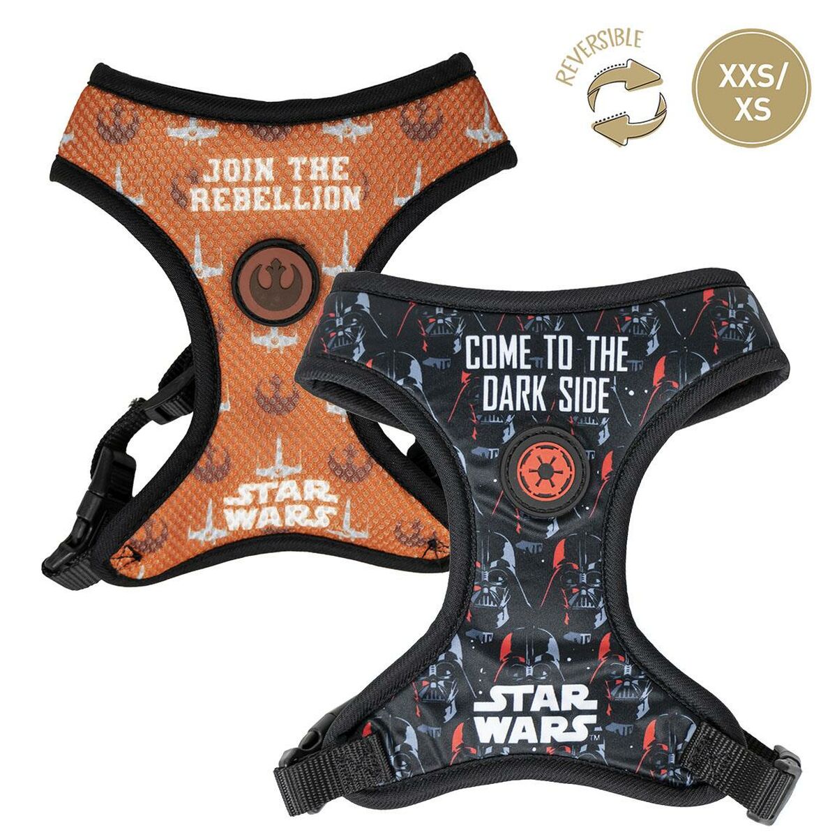 Imbracatura per Cani Star Wars Reversibile Nero XXS