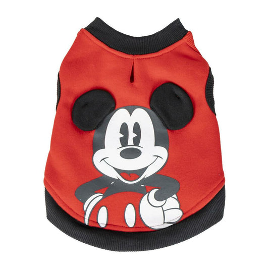 Felpa per Cani Mickey Mouse S Rosso