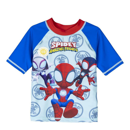 T-shirt da Bagno Spidey Azzurro Rosso