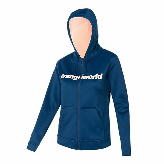 Giacca Sportiva da Donna Trangoworld Liena Con cappuccio Azzurro