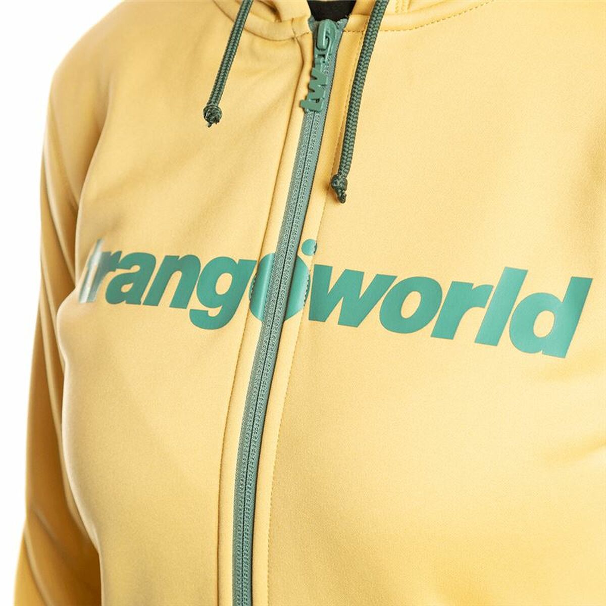 Giacca Sportiva da Donna Trangoworld Liena Con cappuccio Giallo