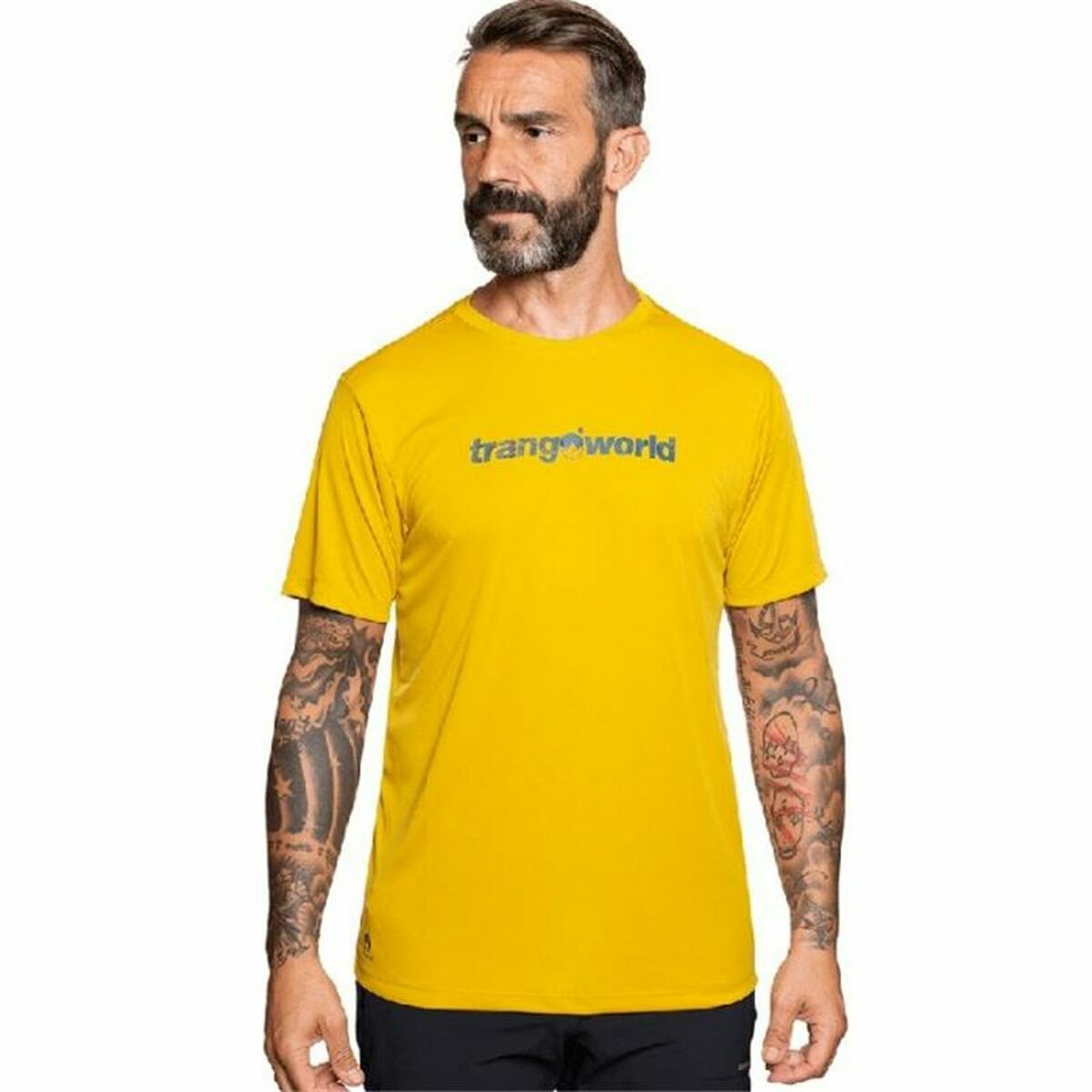 Maglia a Maniche Corte Uomo Trangoworld Cajo Th Giallo