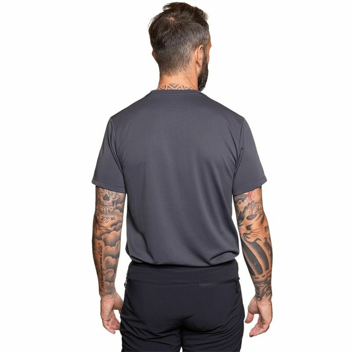 Maglia a Maniche Corte Uomo Trangoworld Ovre Grigio