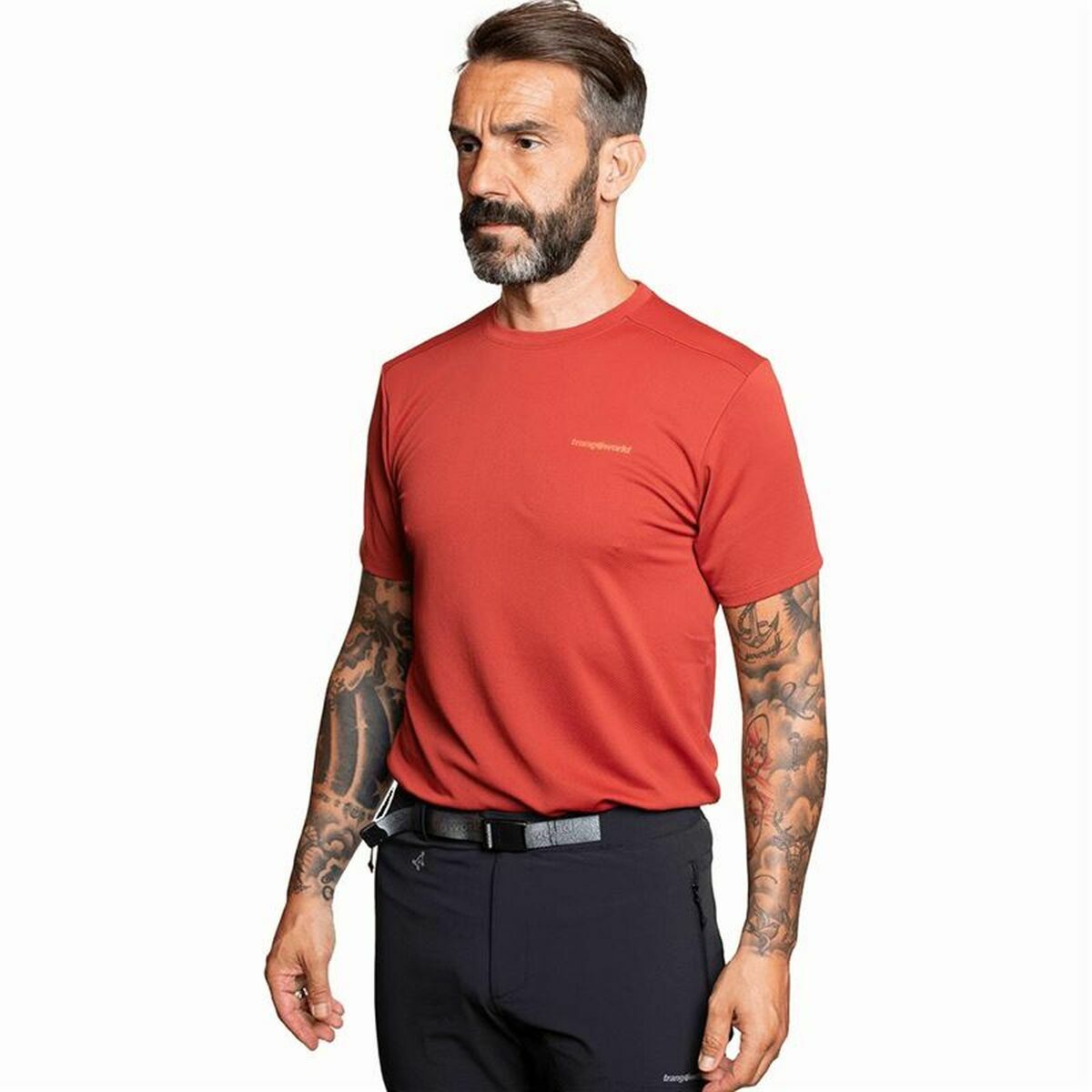 Maglia a Maniche Corte Uomo Trangoworld Ovre Rosso