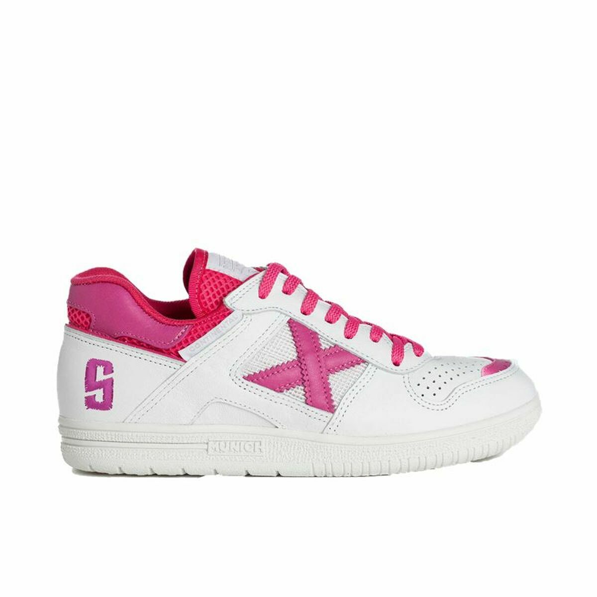 Scarpe da Calcio a 5 per Adulti Munich Continental 942 Rosa Bianco Unisex