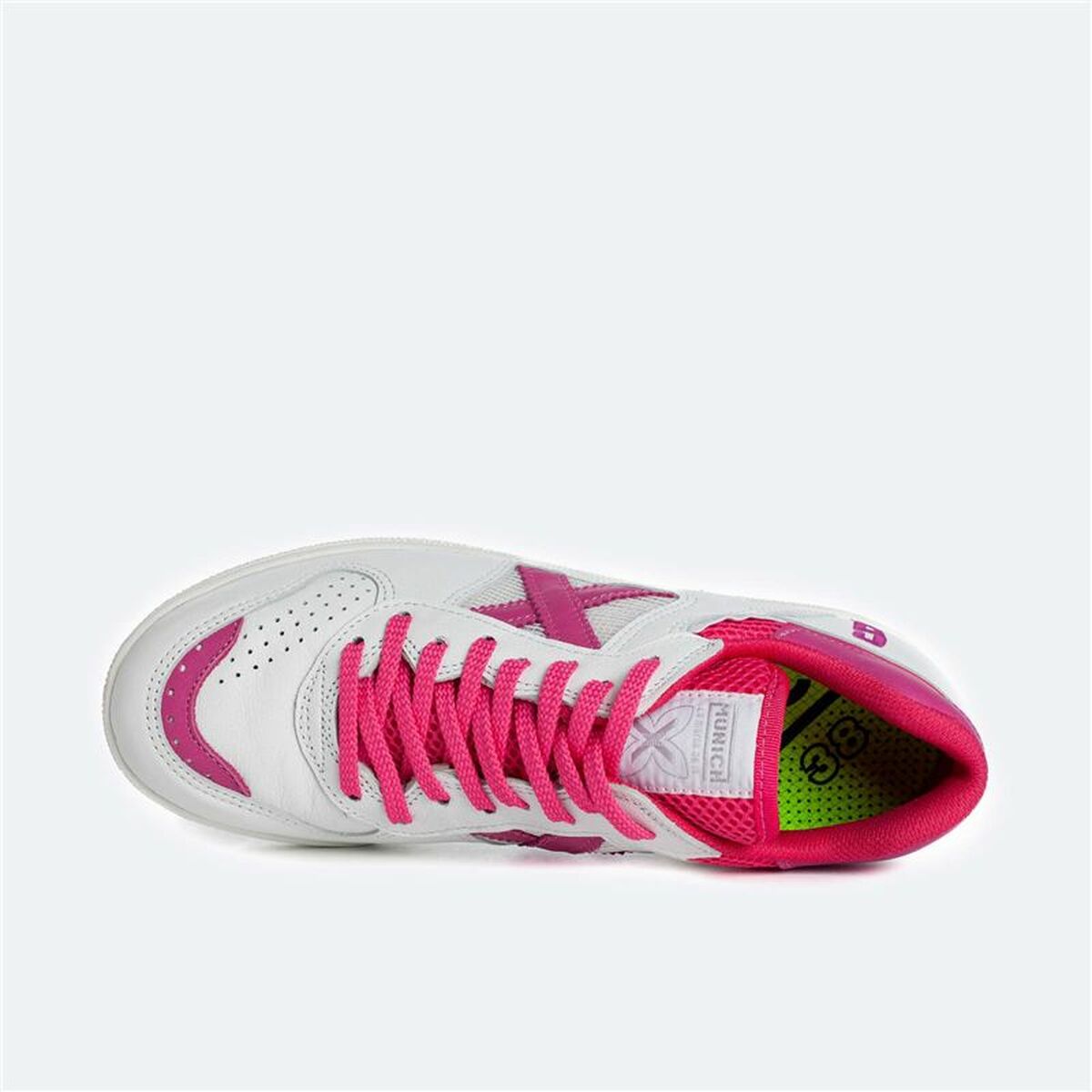 Scarpe da Calcio a 5 per Adulti Munich Continental 942 Rosa Bianco Unisex