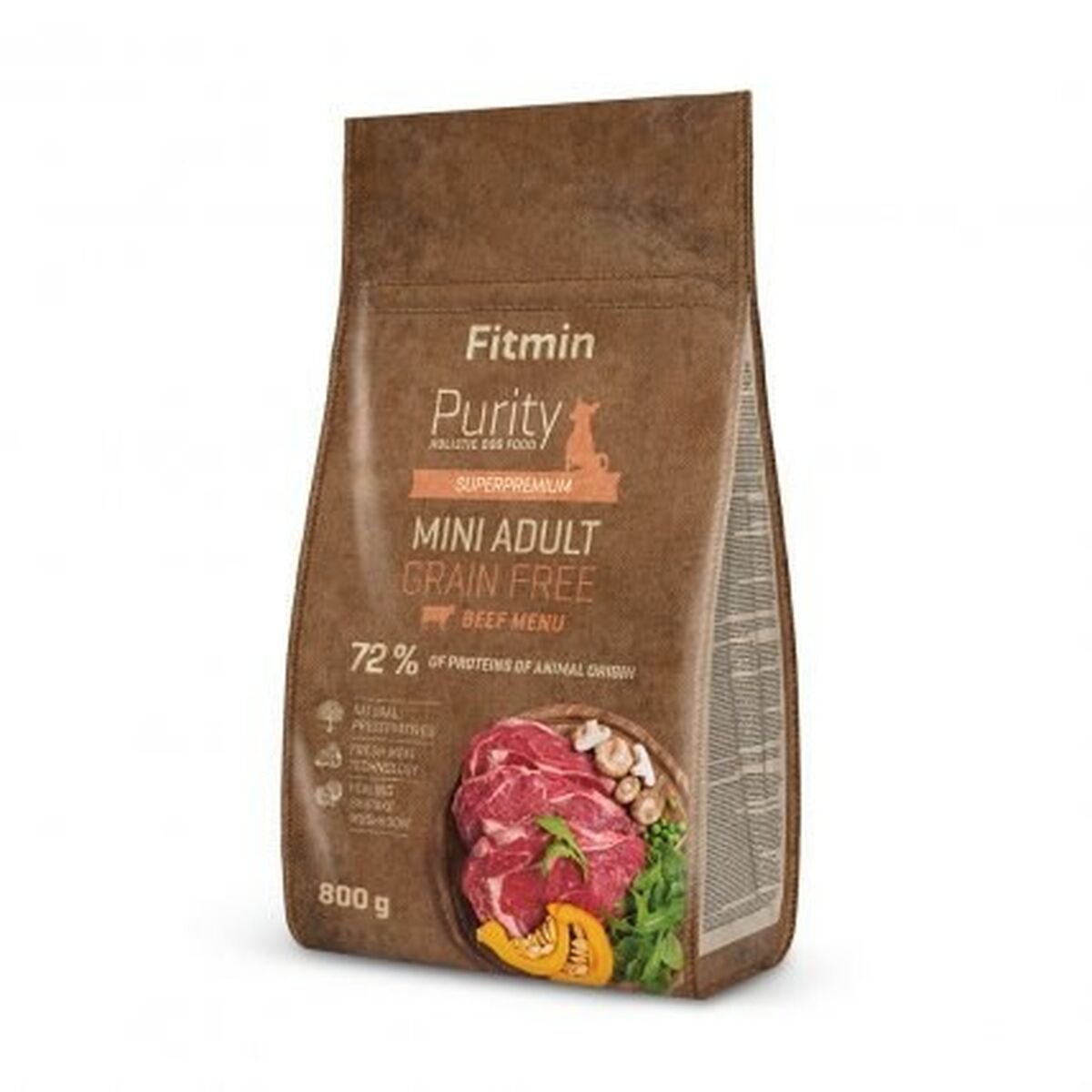 Io penso Fitmin Purity GF Adult Mini Beef Adulto Carne di vitello 800 g