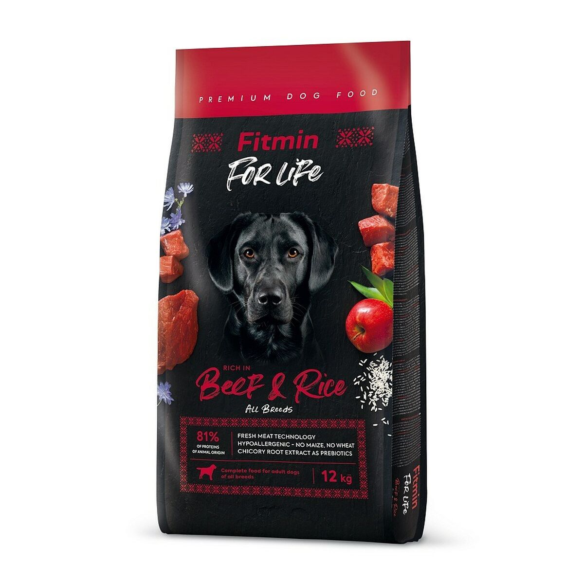 Io penso Fitmin For Life Adulto Carne di vitello Riso 12 kg