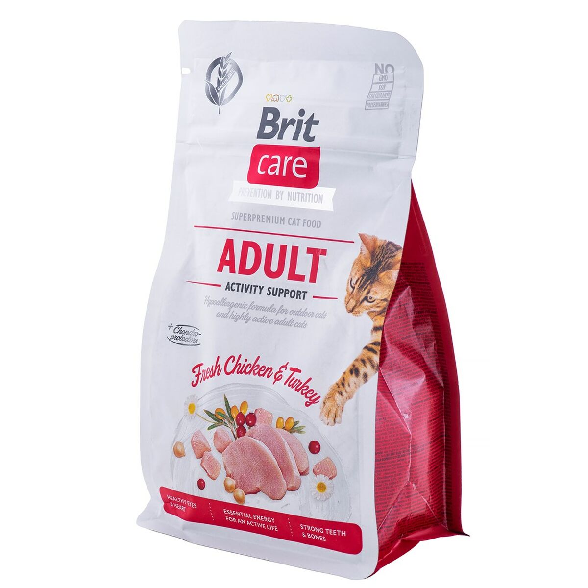 Cibo per gatti Brit Care Grain Free Activity Support Adult Adulto Pollo Tacchino 400 g