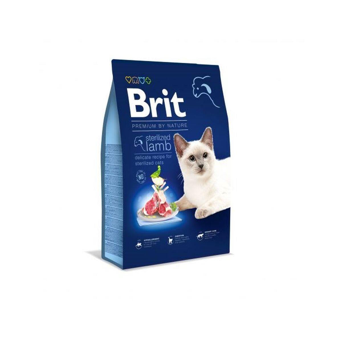 Cibo per gatti Brit PREMIUM BY NATURE STERILIZED Adulto Tacchino Agnello 8 kg