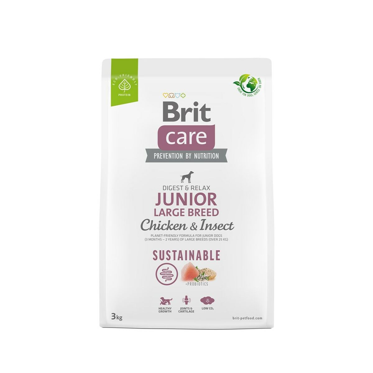 Io penso Brit Care Dog Sustainable Junior Large Cucciolo/Junior Pollo 20-40 Kg 3 Kg