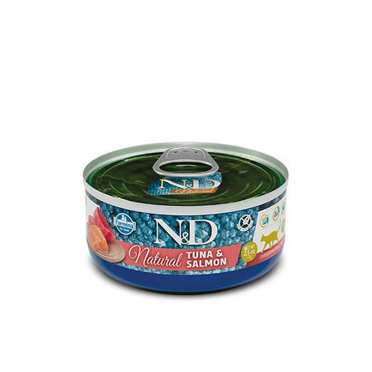 Cibo per gatti Farmina N&D Salmone Tonno 140 g