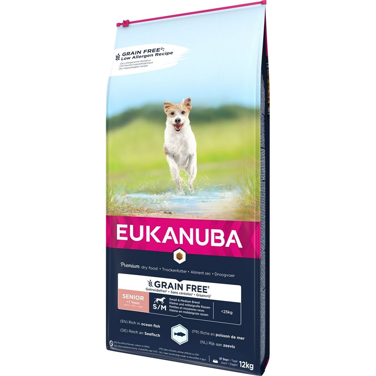 Io penso Eukanuba  Grain Free Senior small/medium breed Anziano Pesce 12 kg