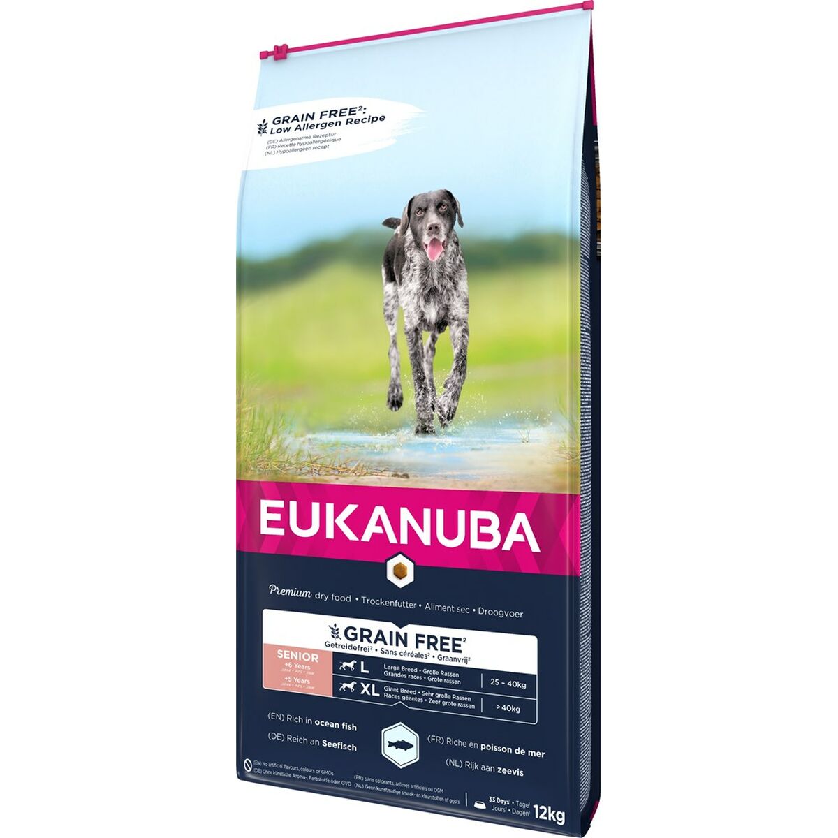 Io penso Eukanuba Grain Free Senior large/giant breed Anziano Pesce 20-40 Kg 12 kg