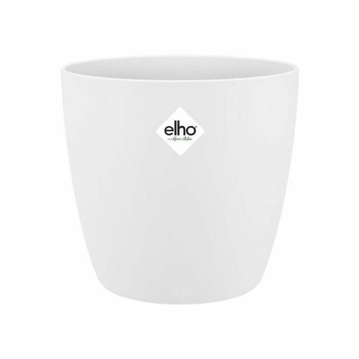 Vaso Elho Bianco Plastica Rotondo