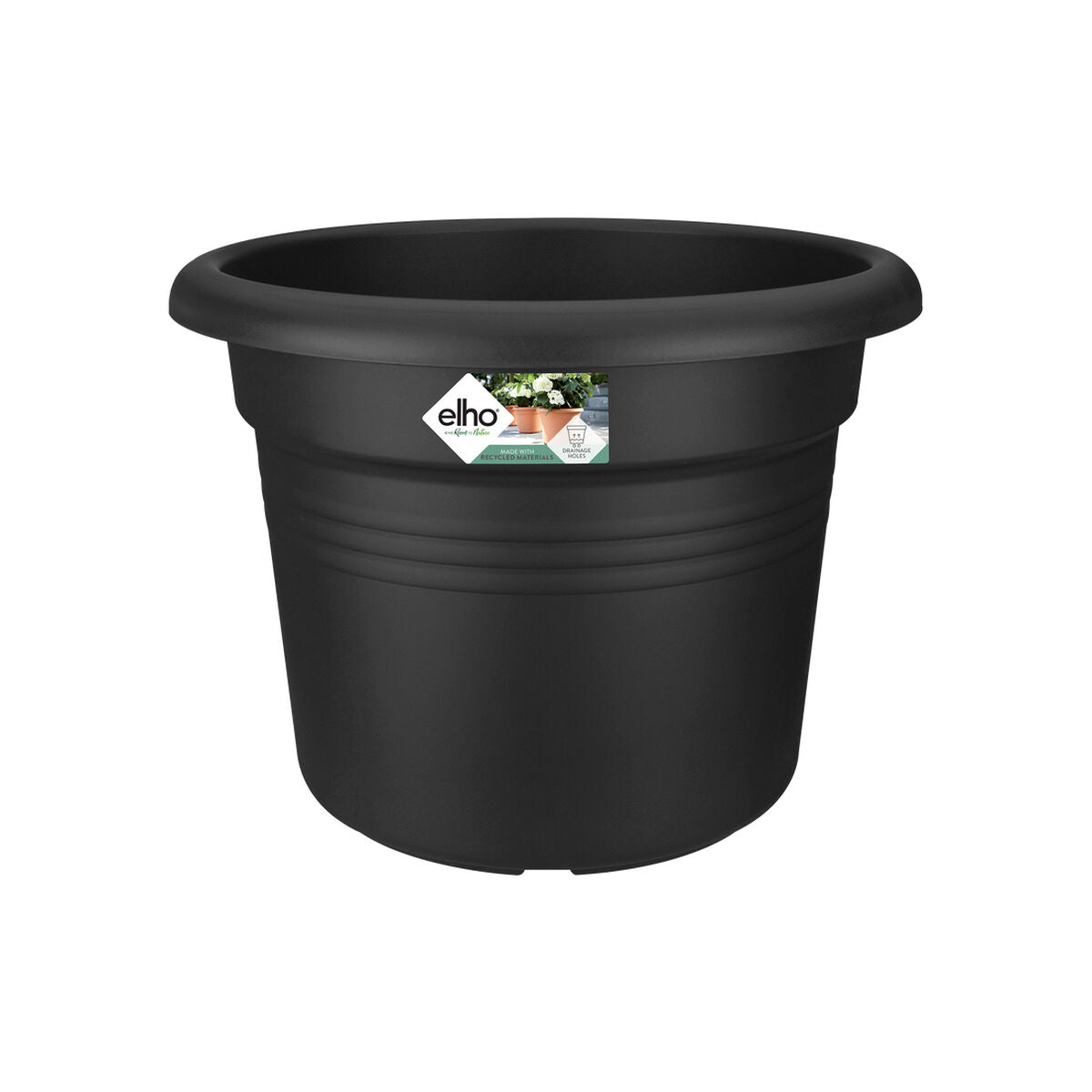 Vaso Elho Ø 64 cm Nero polipropilene Plastica Rotondo