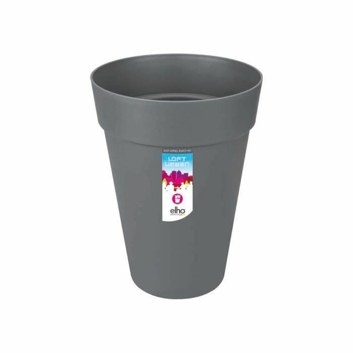 Vaso Elho Grigio Ø 42 cm Plastica