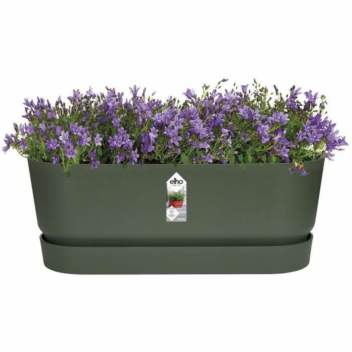 Vaso rettangolare da Balcone Elho   50 cm Verde Plastica