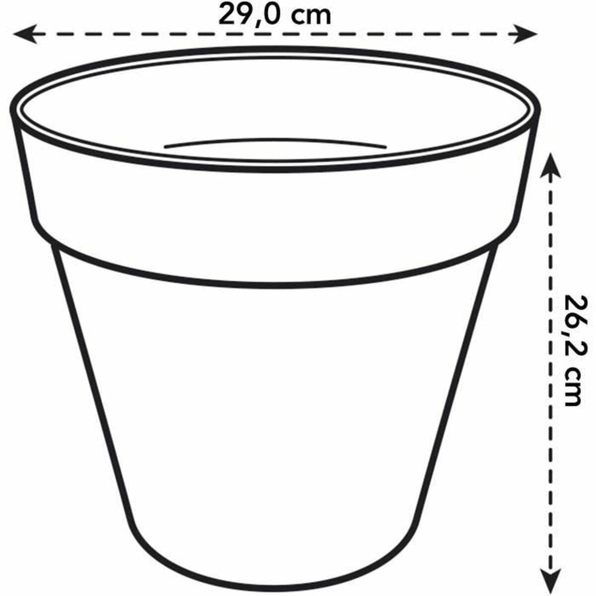 Vaso Elho   Rotonda Bianco Plastica Ø 30 cm