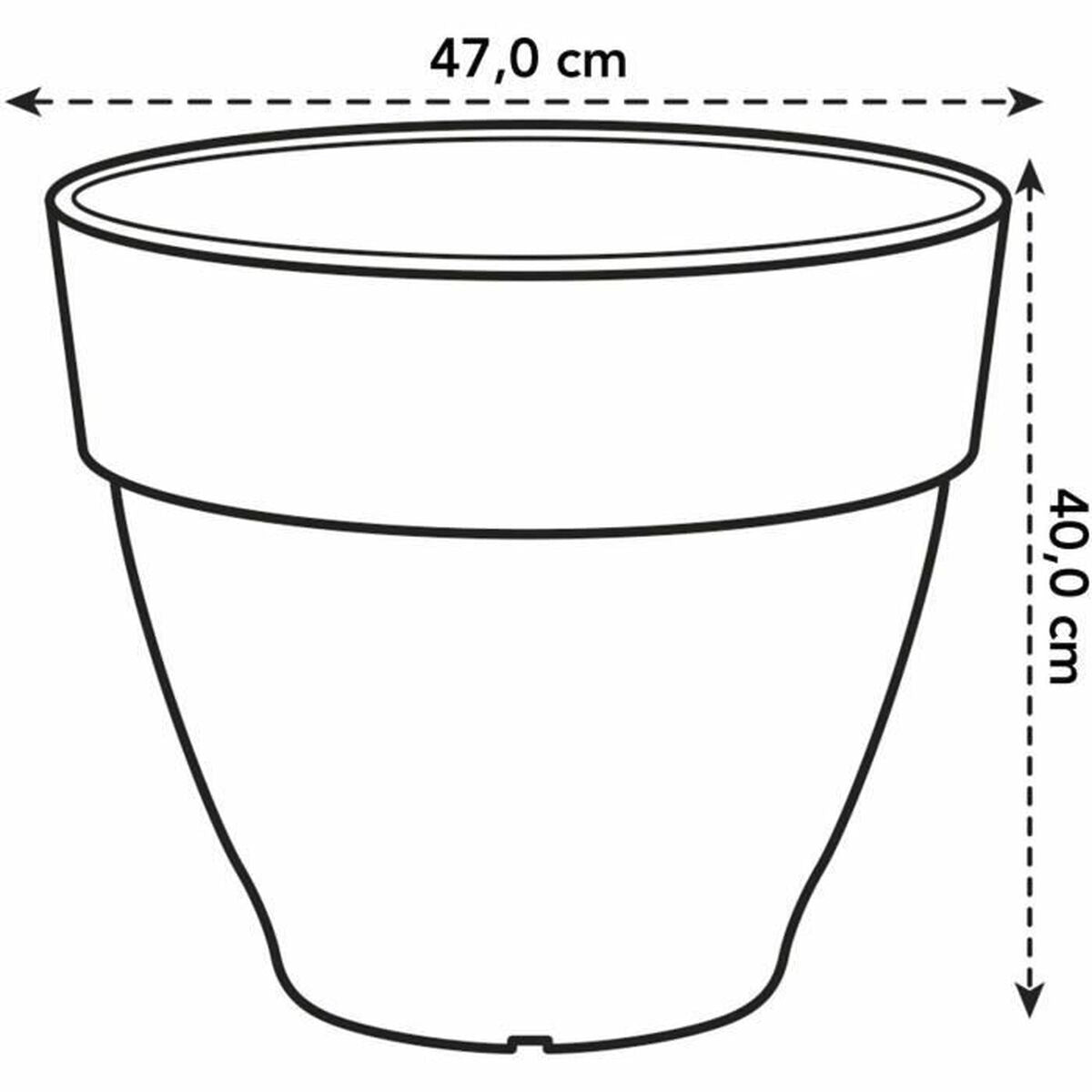 Vaso Elho   Ø 47 cm Rotonda Antracite Plastica