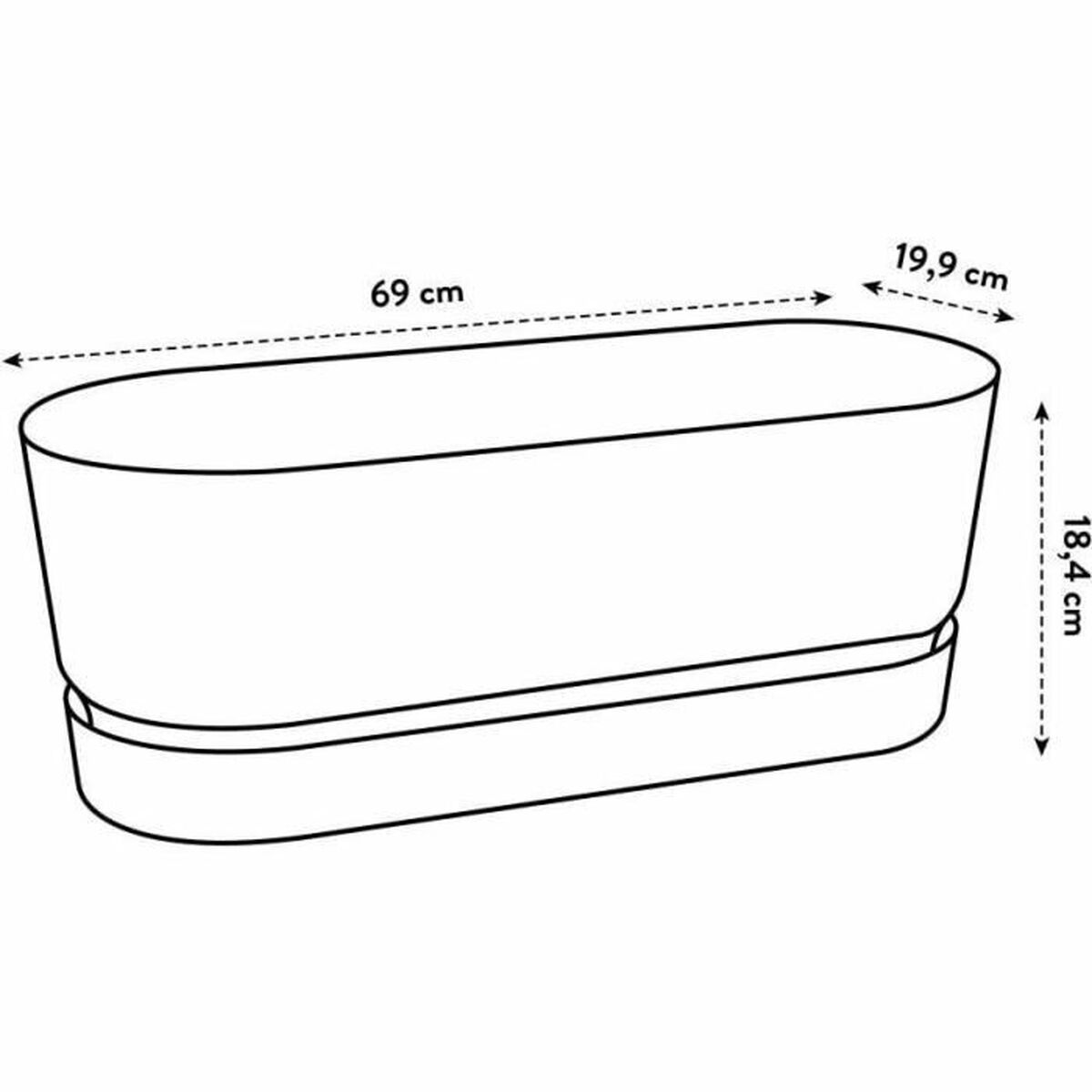 Vaso rettangolare da Balcone Elho   70 cm Plastica