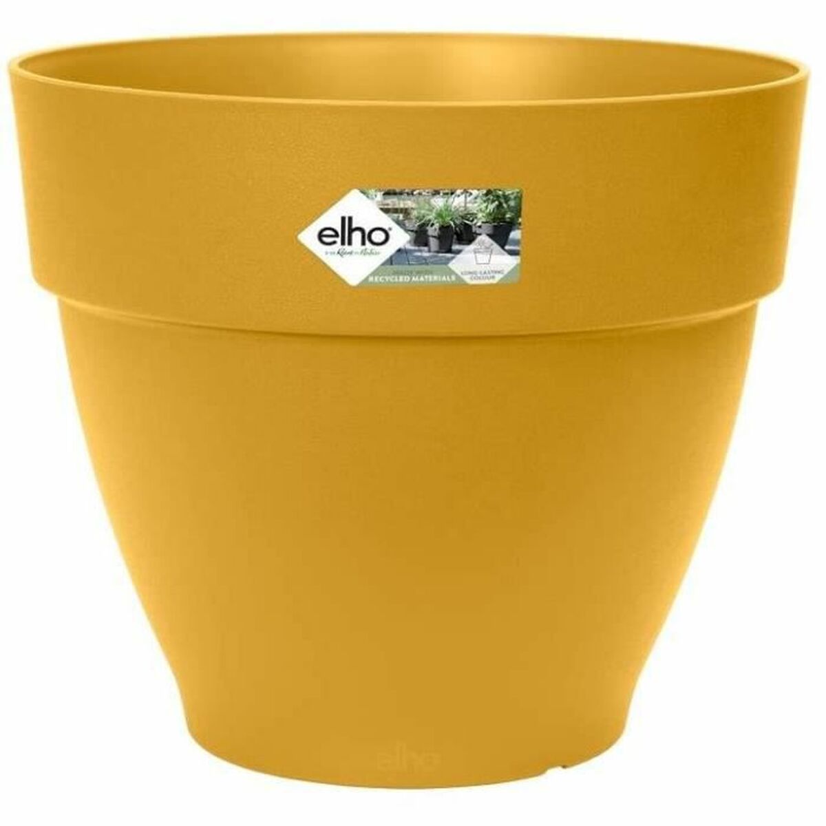 Vaso Elho   Rotonda Giallo Plastica Ø 40 cm