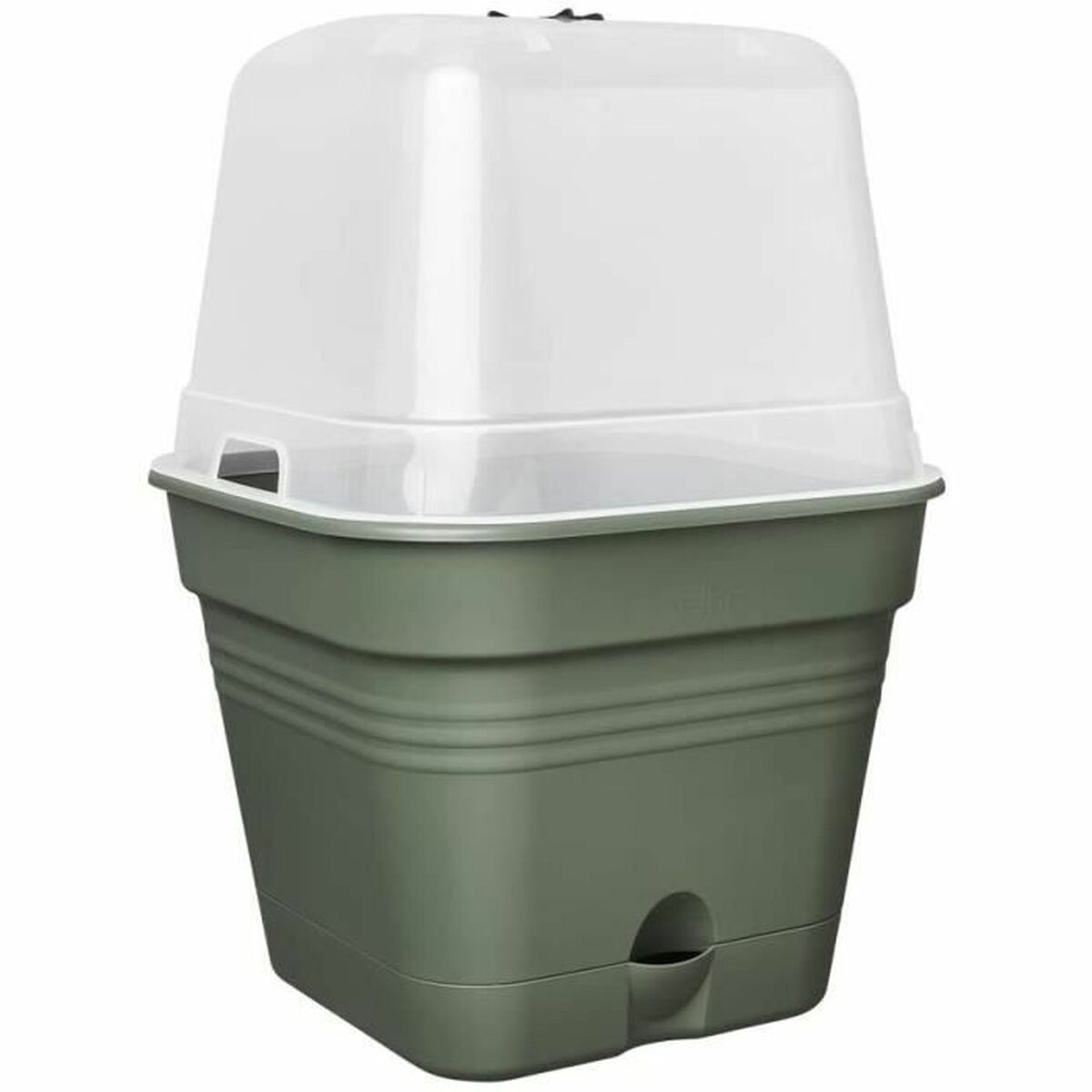 Vaso Elho   Con coperchio Verde Plastica Ø 20 cm