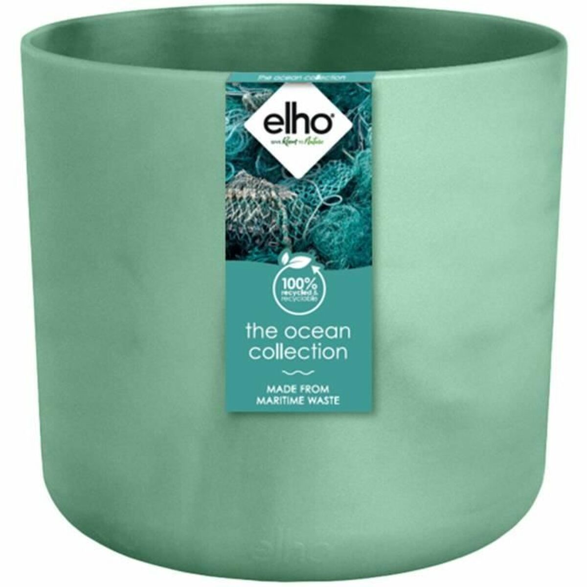 Vaso Elho Ø 22 cm Verde Plastica Rotondo Moderno