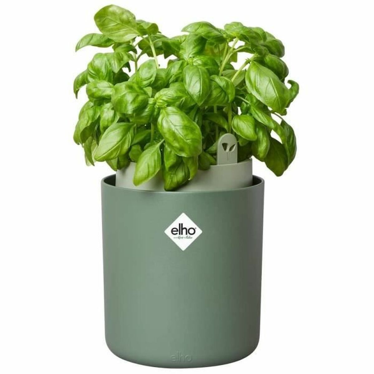 Vaso Elho Bouncy Basil  Rotonda Verde Plastica Ø 16 cm