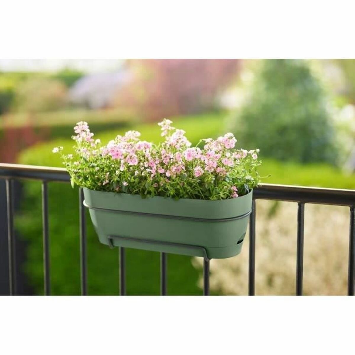 Vaso rettangolare da Balcone Elho   50 cm Verde Plastica