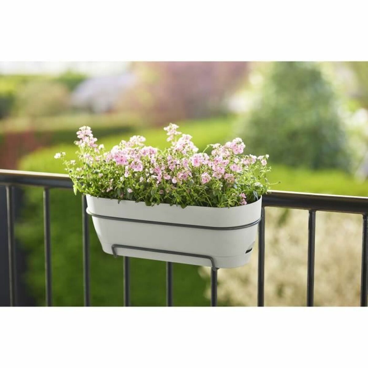 Vaso rettangolare da Balcone Elho   Bianco 70 cm Plastica