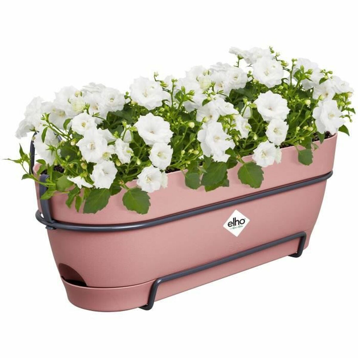 Vaso rettangolare da Balcone Elho   50 cm Rosa Plastica