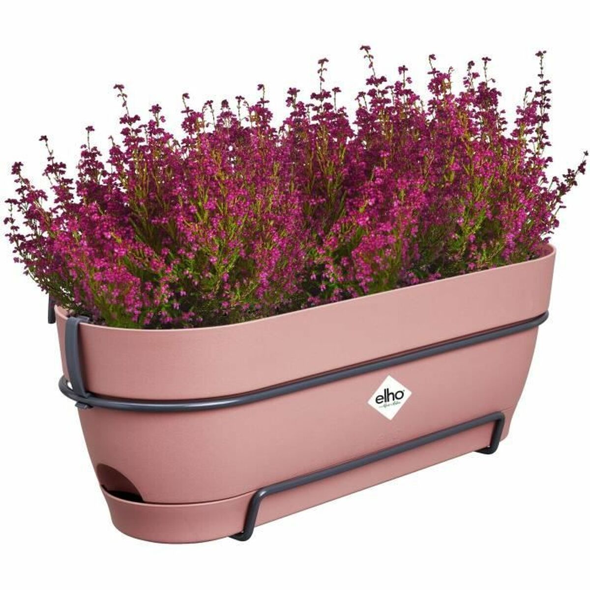 Vaso rettangolare da Balcone Elho   50 cm Rosa Plastica